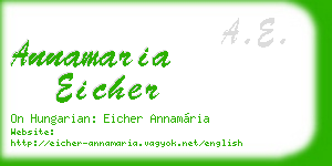 annamaria eicher business card